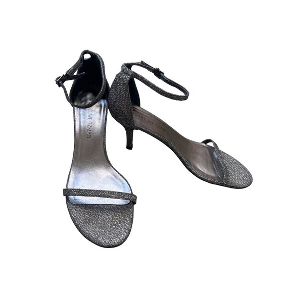 Stuart Weizman women’s silver shoes/heels size 8M SKU 3033 - Picture 2 of 5